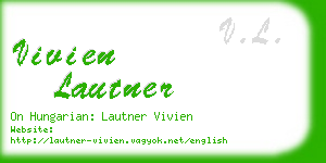 vivien lautner business card